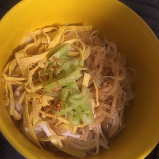 卵焼きと、切り干し大根のにゅうめん